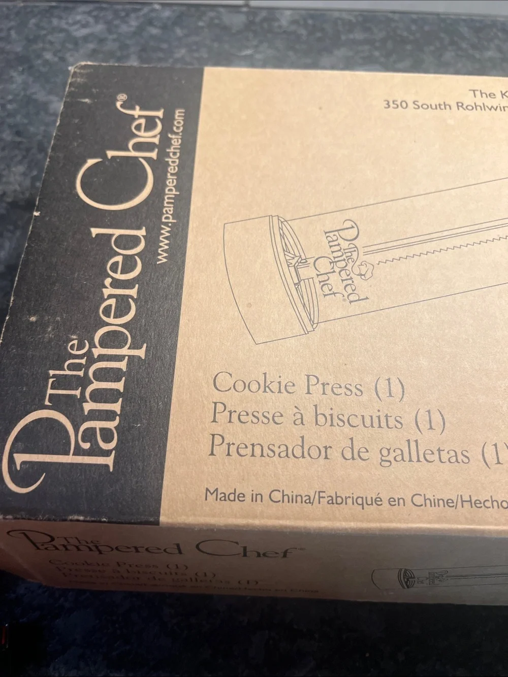 Pampered Chef cookie press